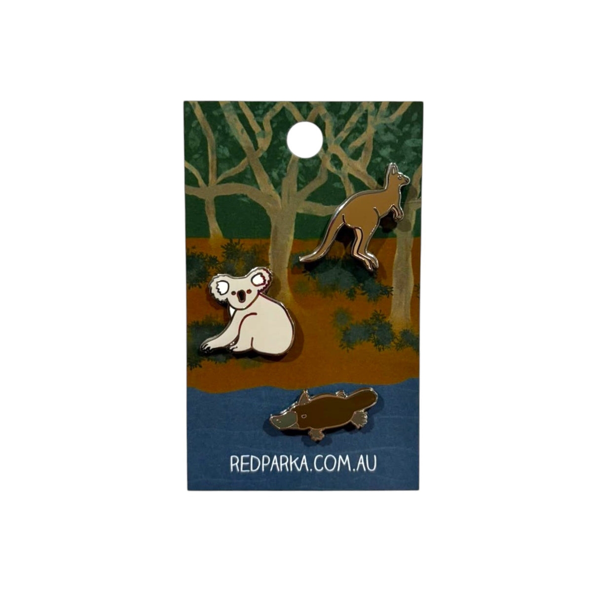 Australian Animals Trio Pin Set