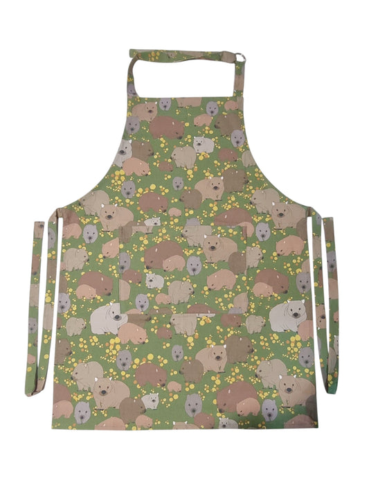 Wombat & Wattle Pattern Apron