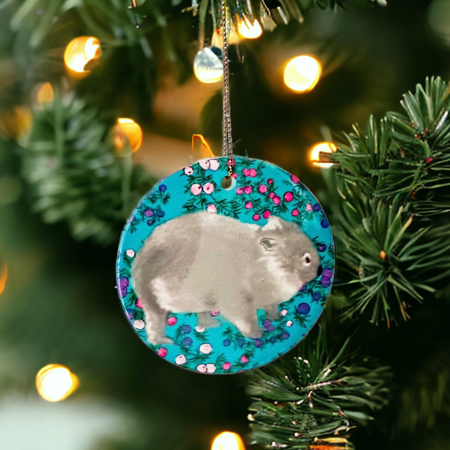 Wombat Christmas Decoration