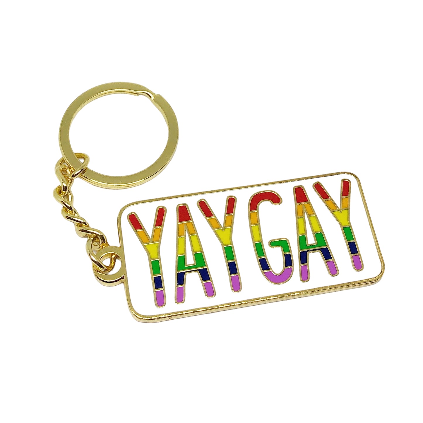 Yay Gay Signature Keyring