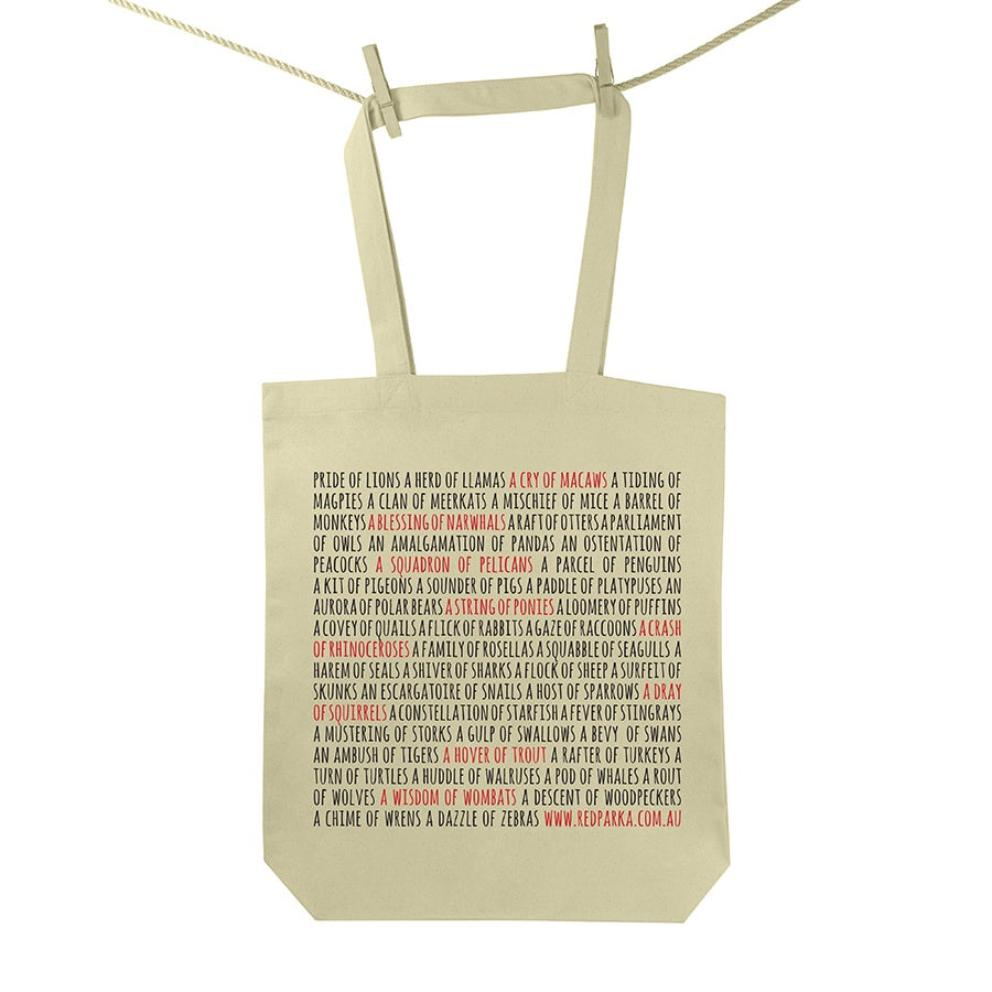 Collective Nouns Tote Bag