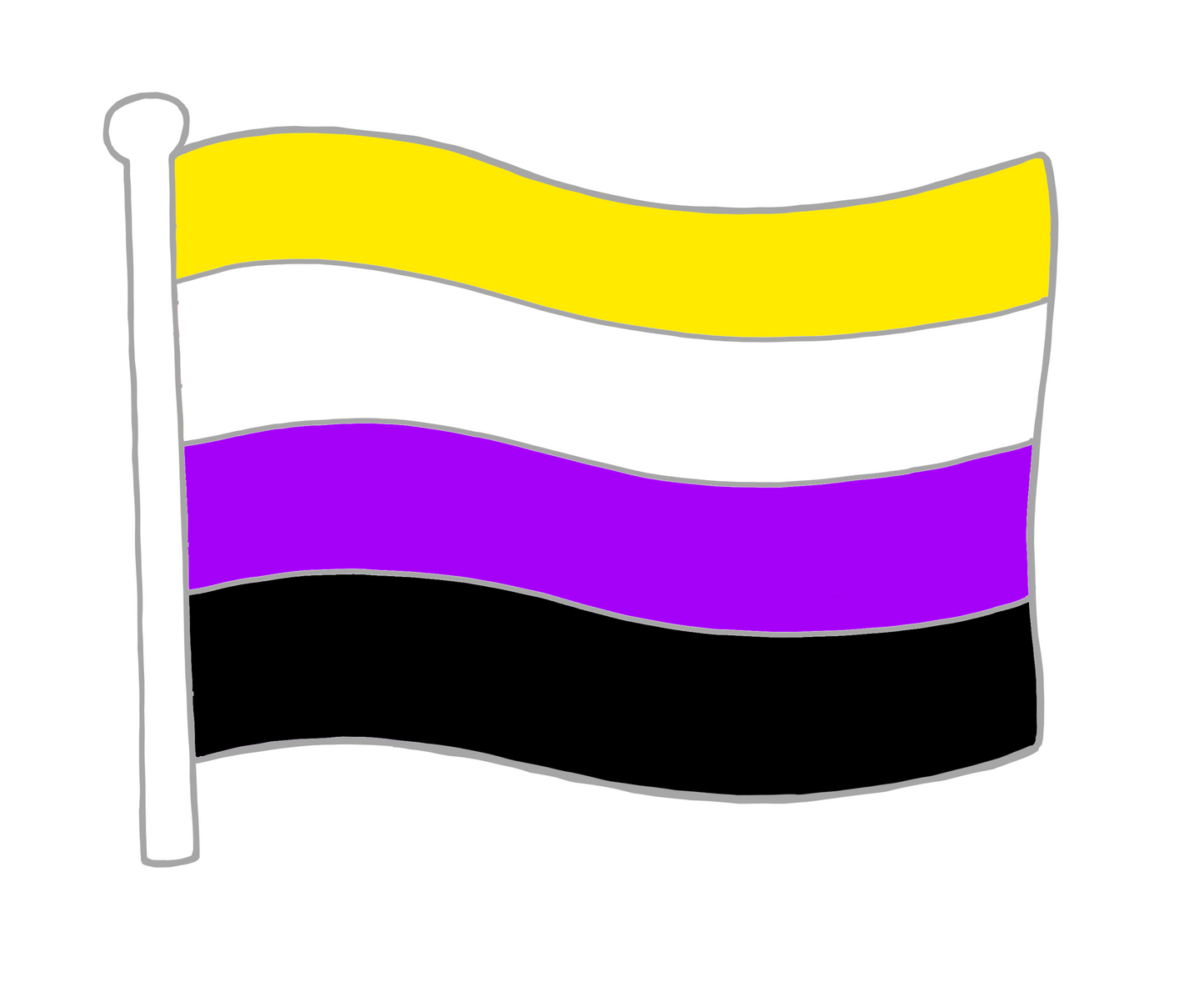 Yay Gay Small Flag