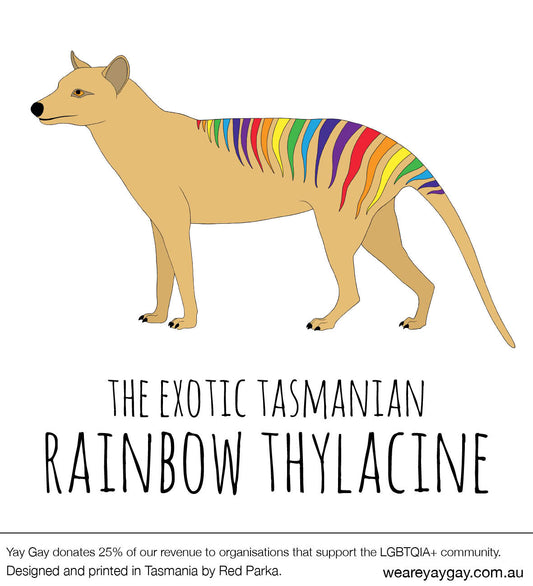 Rainbow Thylacine Sticker