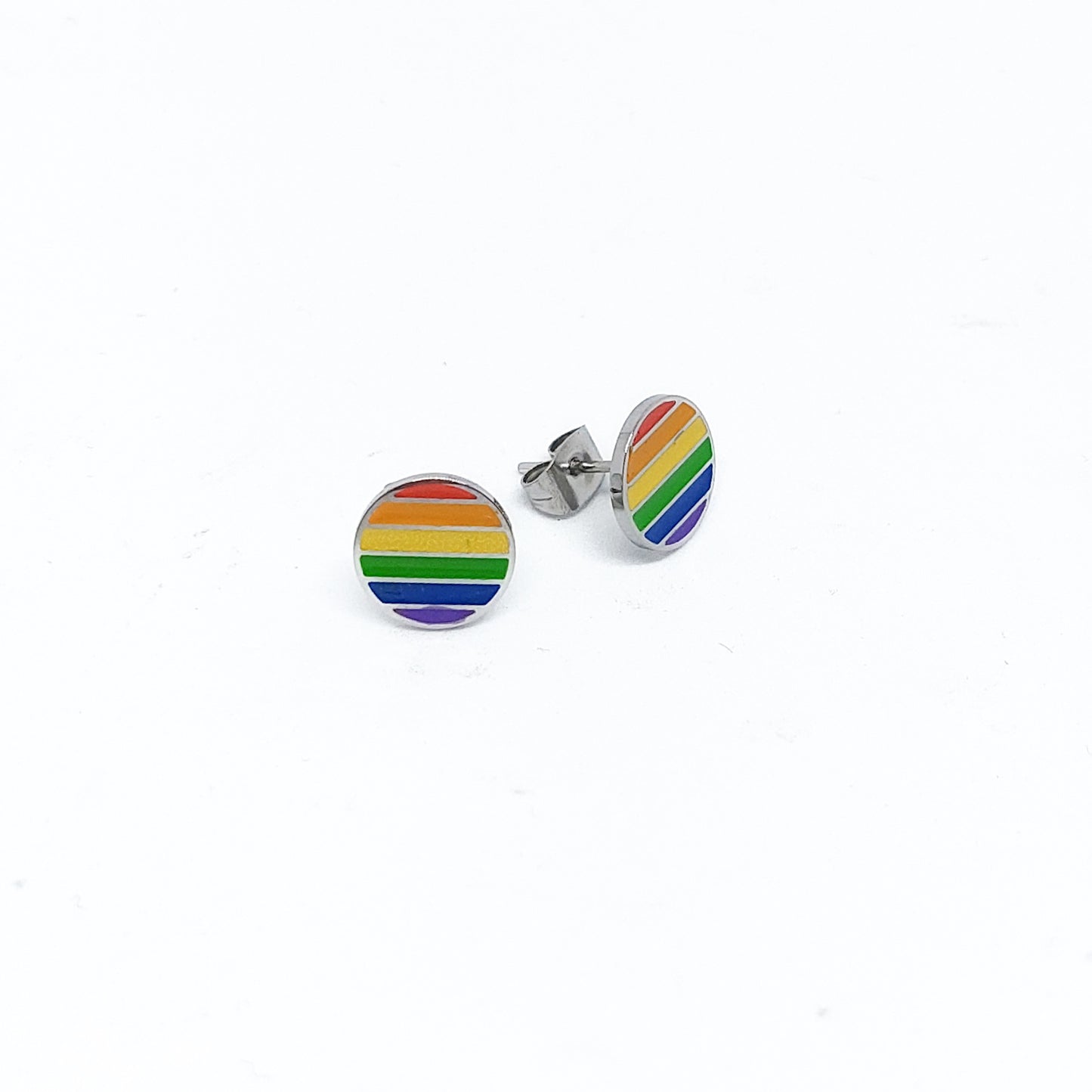 Yay Gay Pride Enamel Studs