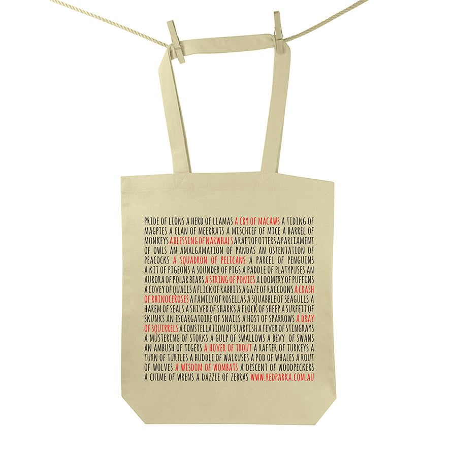 Collective Nouns Tote Bag