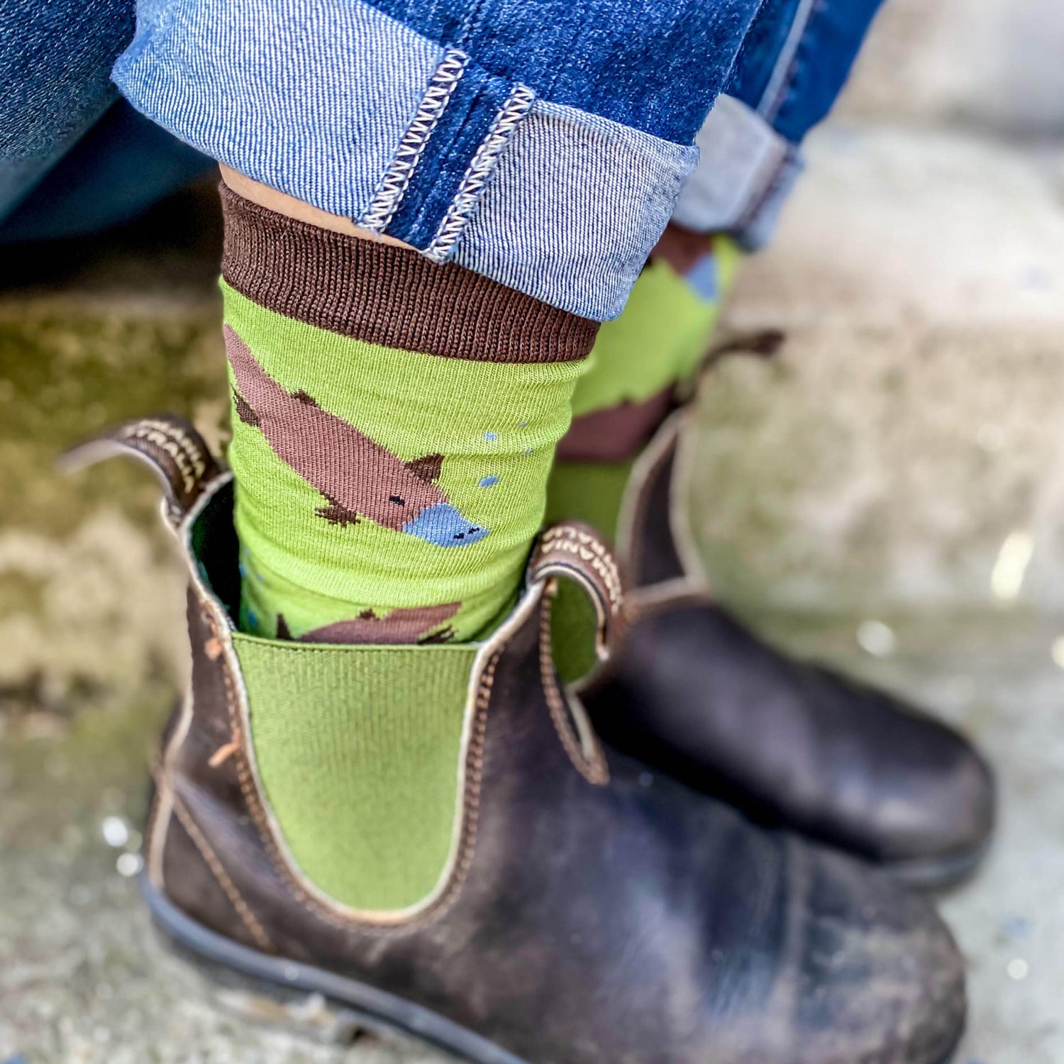 Red Parka Tasmanian Socks