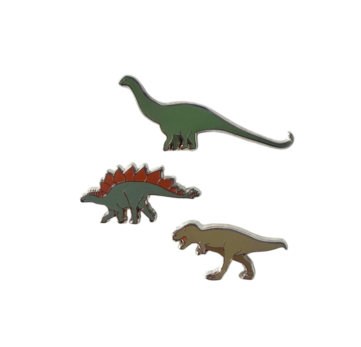 Dinosaur Trio Pin Set