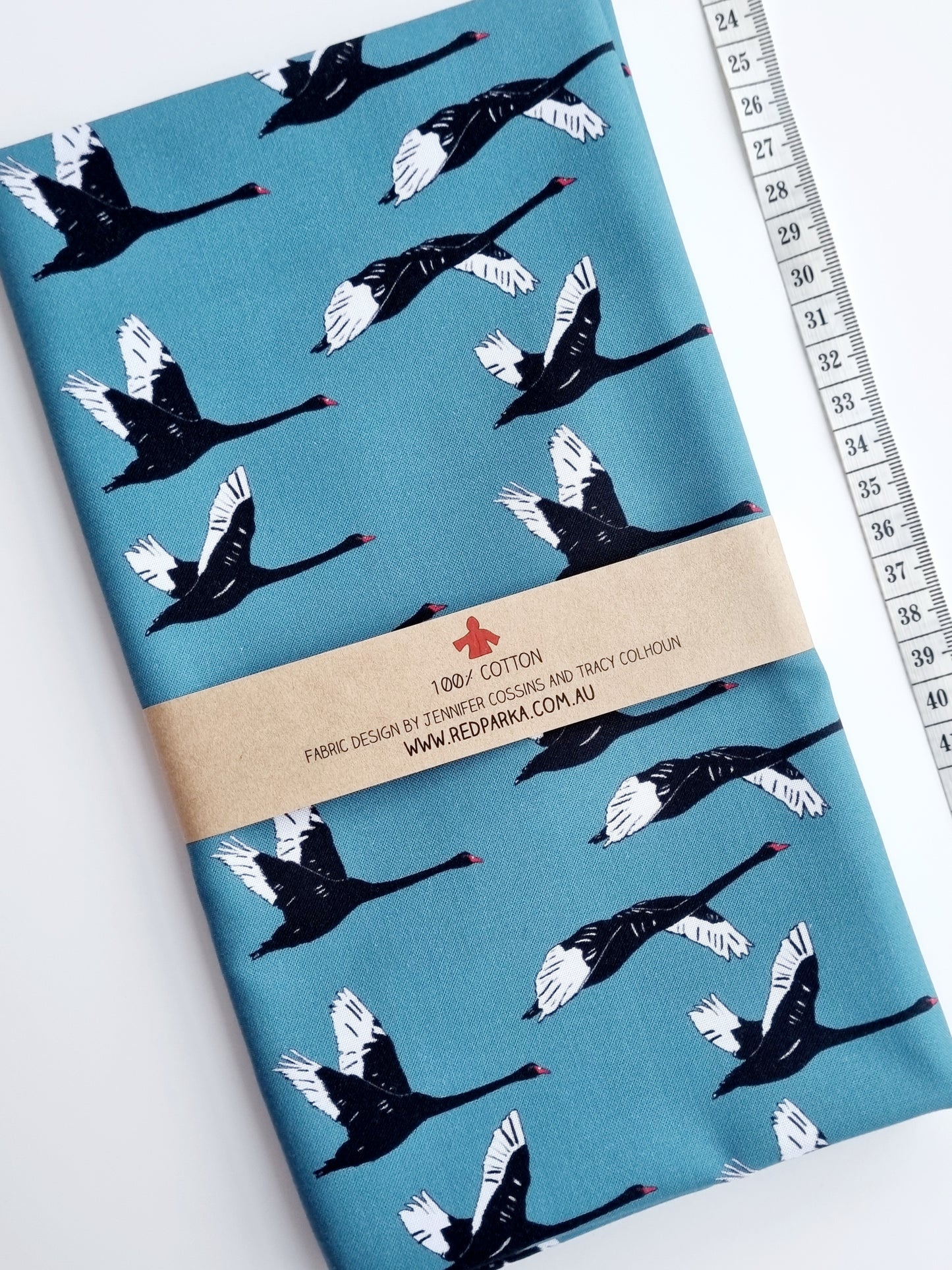 Black Swans Fabric