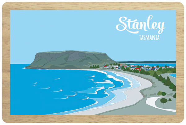Stanley Wooden Magnet