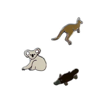 Australian Animals Trio Pin Set