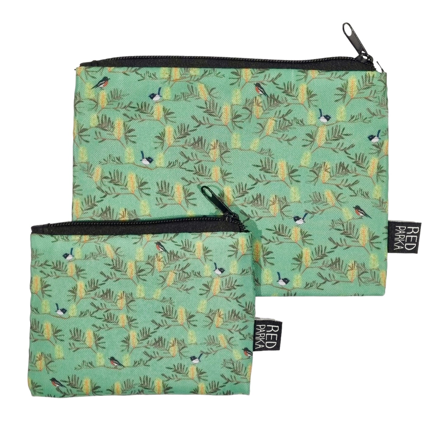 Birds & Banksia RPET Pouches