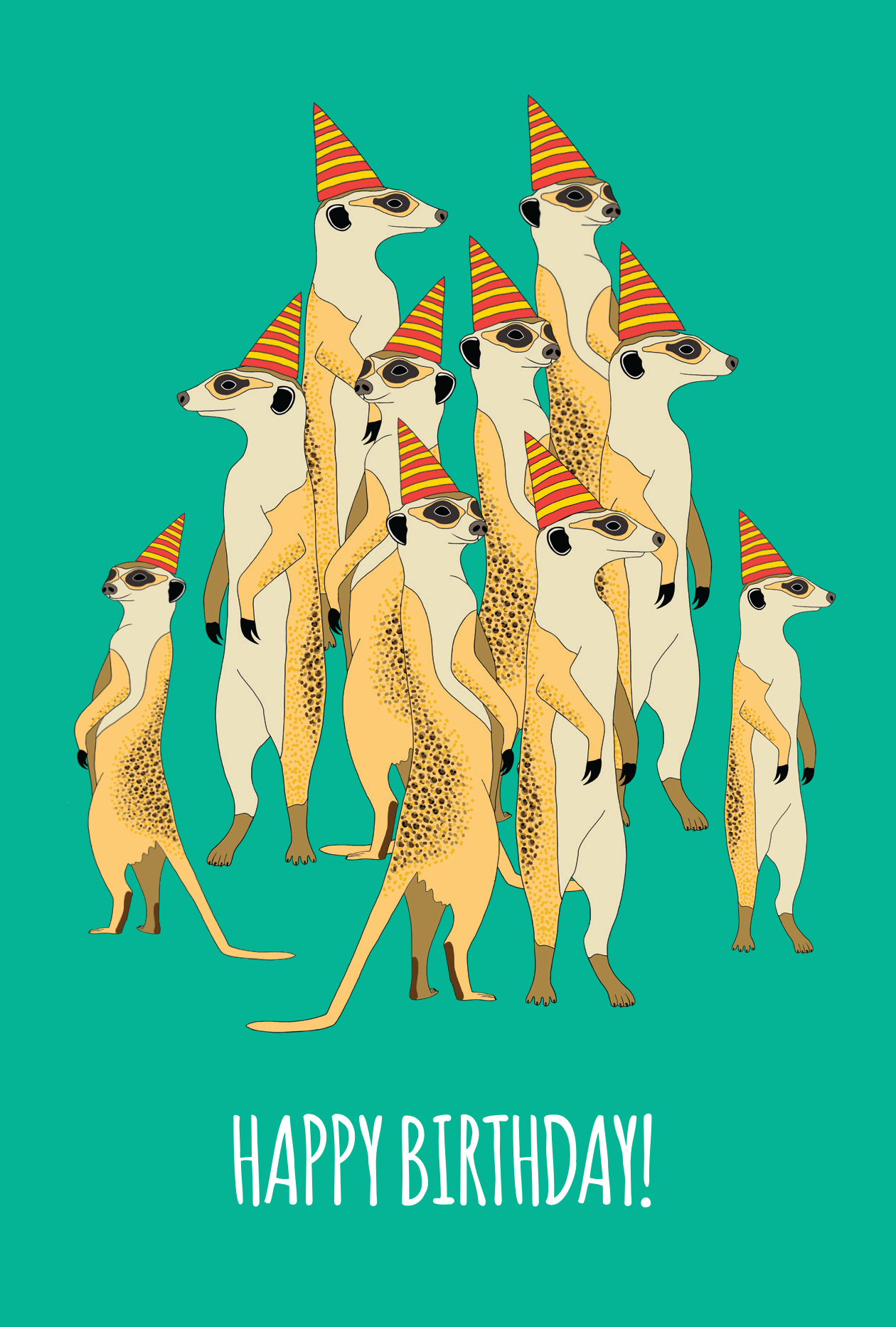Meerkat Birthday Card Card