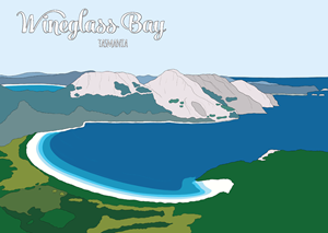 Wineglass Bay Postcard
