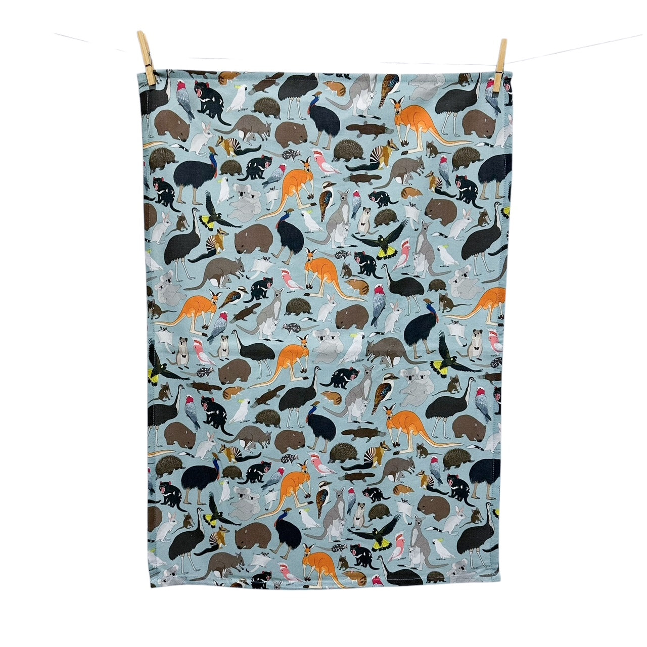 Australian Animals Classic Pattern Tea Towel