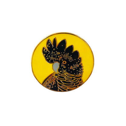 Black Cockatoo Pin