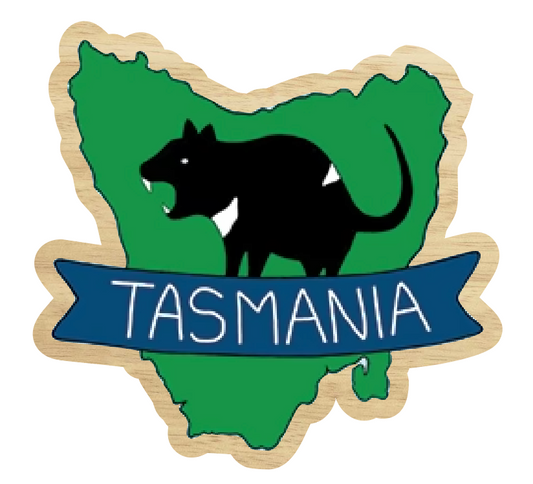 Tasmania Wooden Magnet