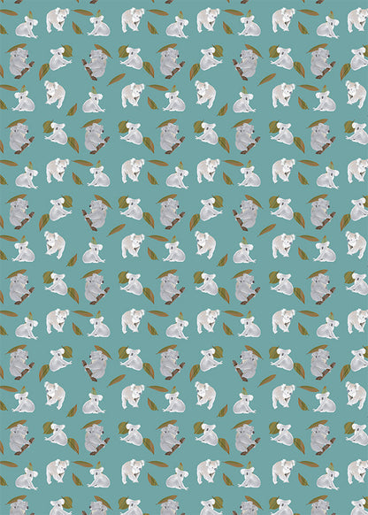 Koala Pattern Tea Towel