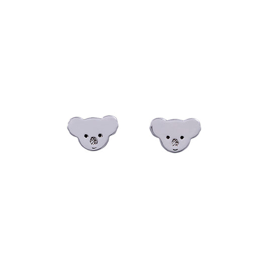 Koala Recycled Silver Studs