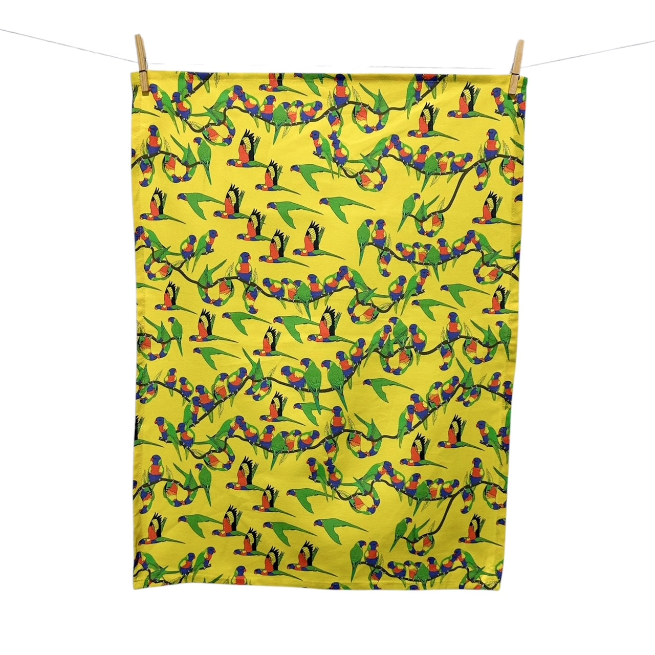 Lorikeets Pattern Tea Towel