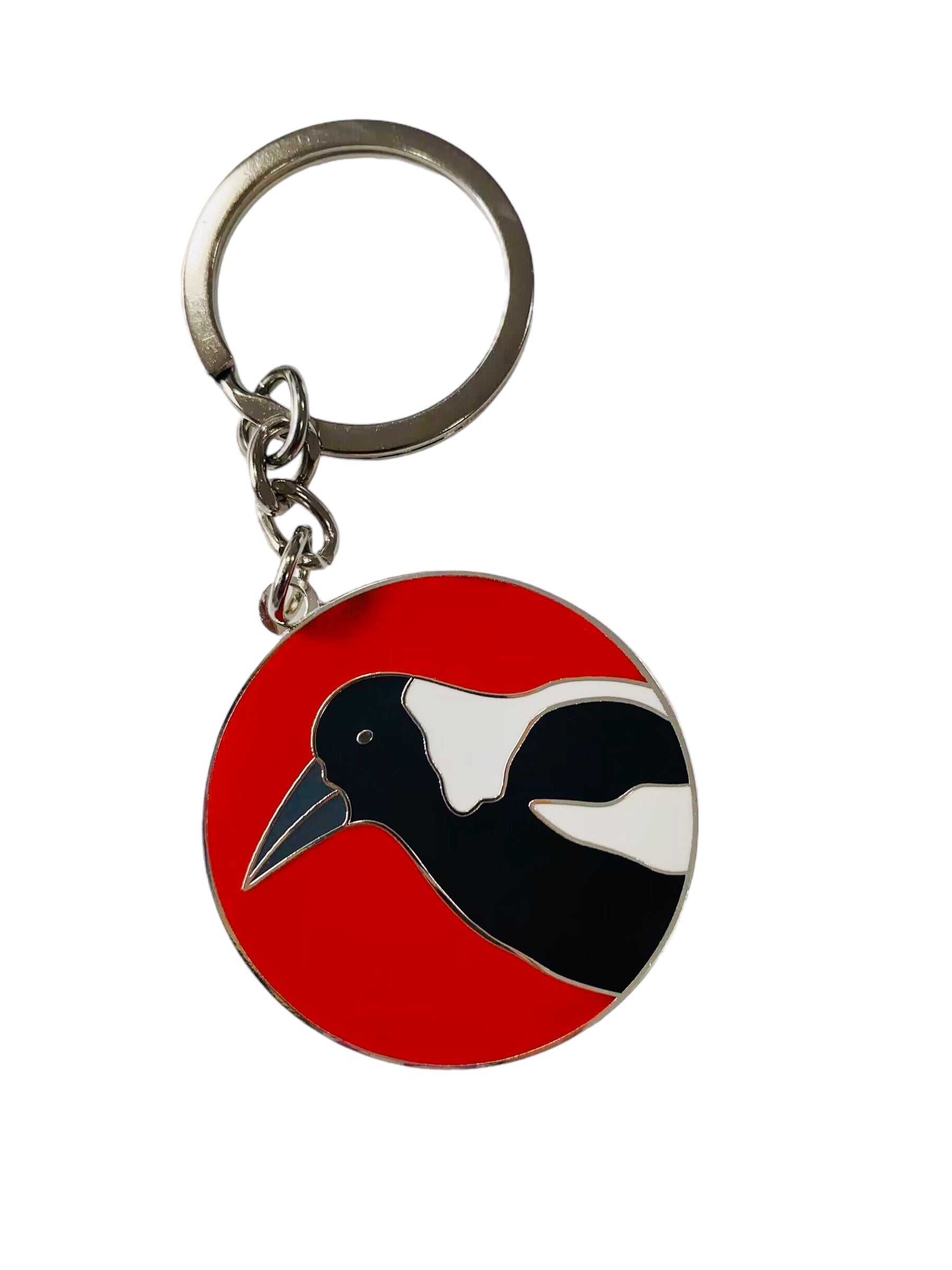 Magpie Keyring – Red Parka