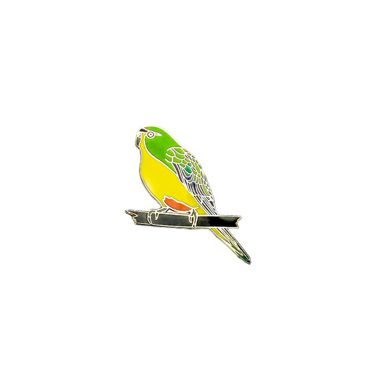 Orange-bellied Parrot Pin