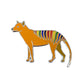 Rainbow Thylacine pin