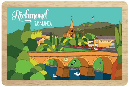 Richmond Wooden Magnet