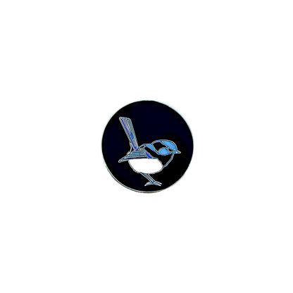 Superb Fairy Wren Pin (Round)
