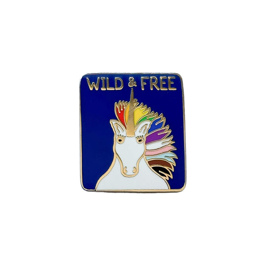 Wild and Free Unicorn Pin