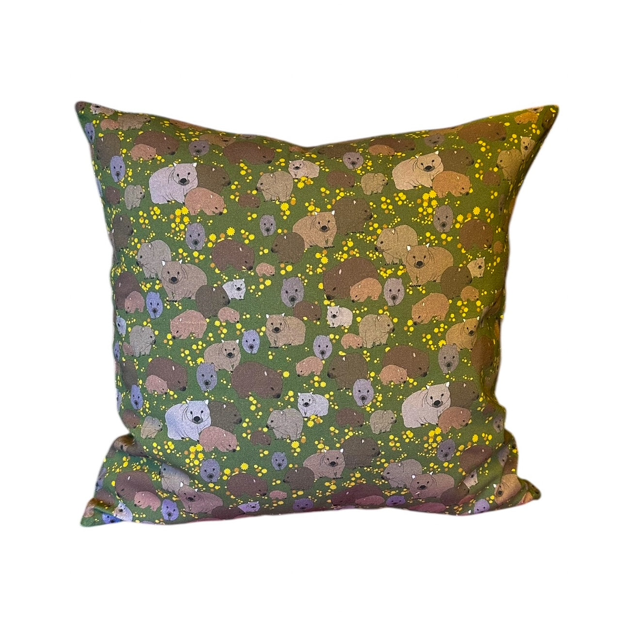 Wombat & Wattle Recycled Cotton Cushion Cover