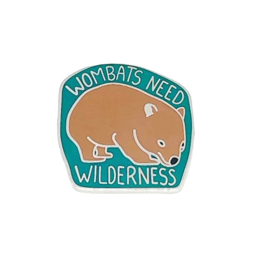 Wombats need wilderness Pin