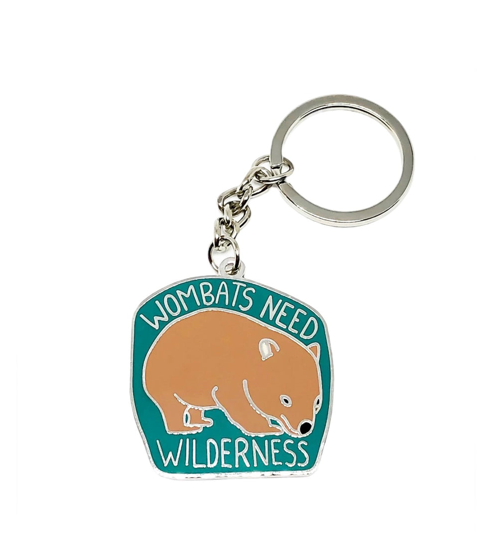 Wombats need wilderness Keyring – Red Parka