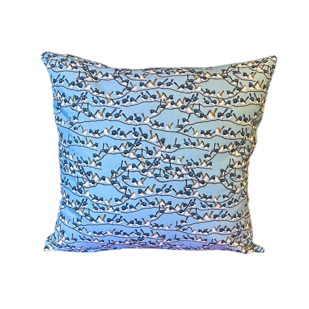 Fairy Wren Recycled Cotton Cushion Cover