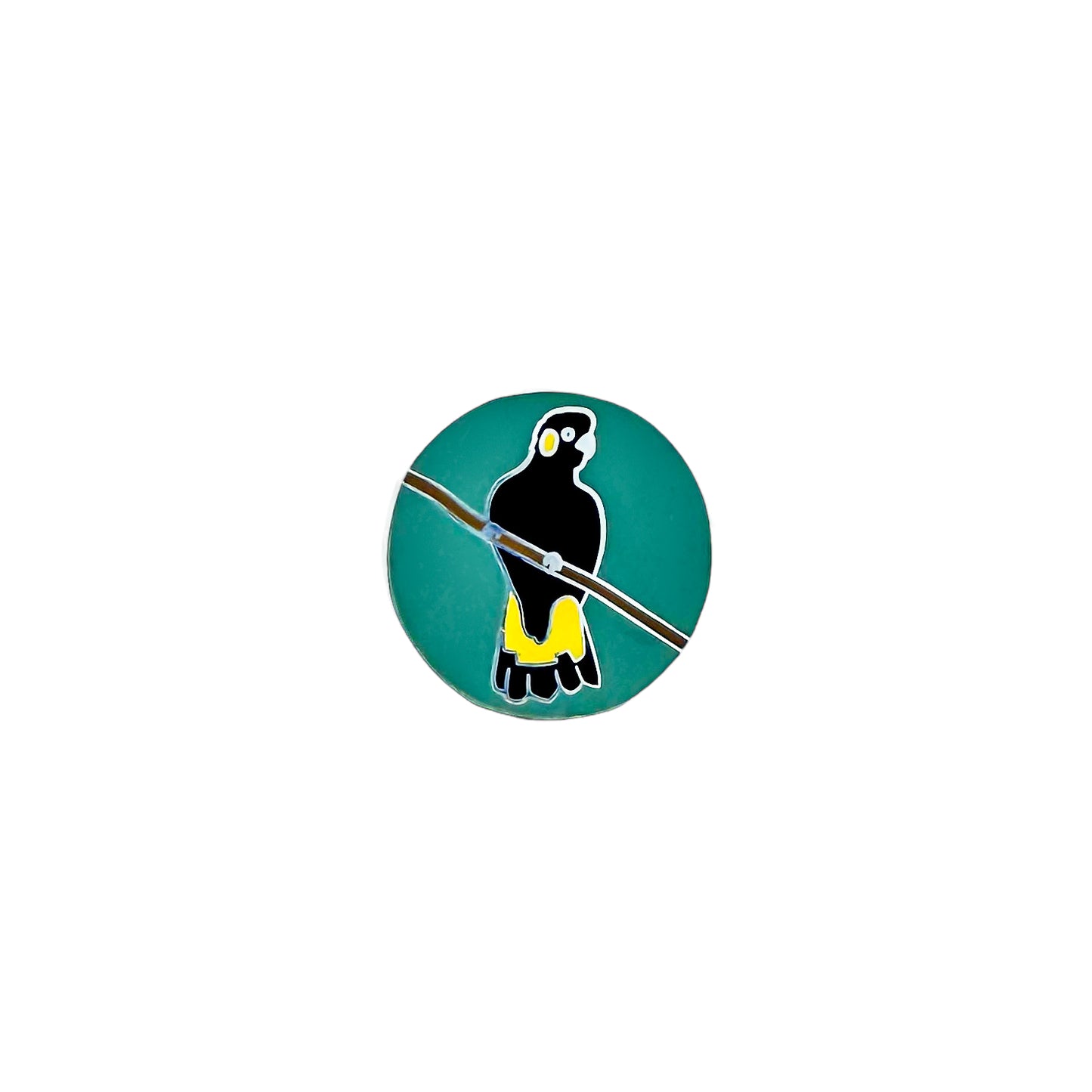 Yellow-tailed Black Cockatoo Pin