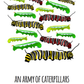 An Army of Caterpillars Art Print
