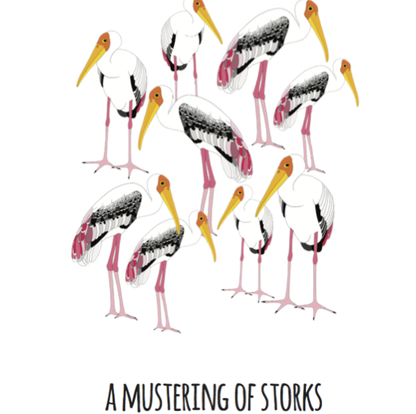 A Mustering of Storks Art Print