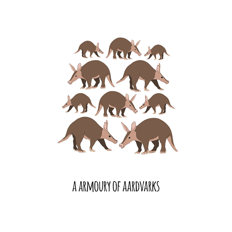 An Armoury of Aardvarks Art Print