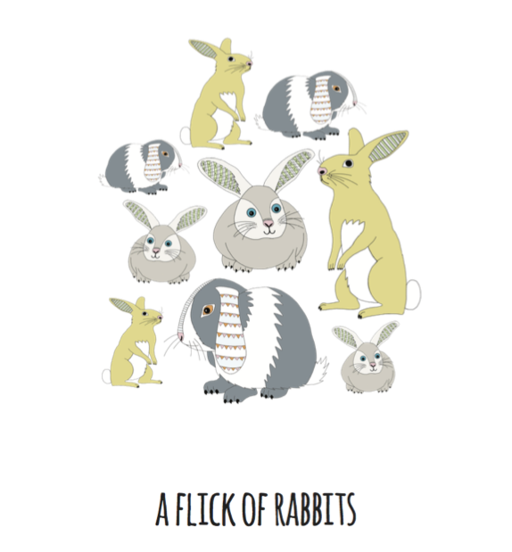 A Flick of Rabbits Art Print