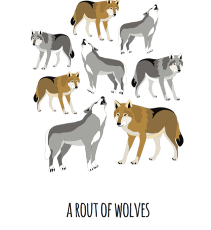 A Rout of Wolves Art Print