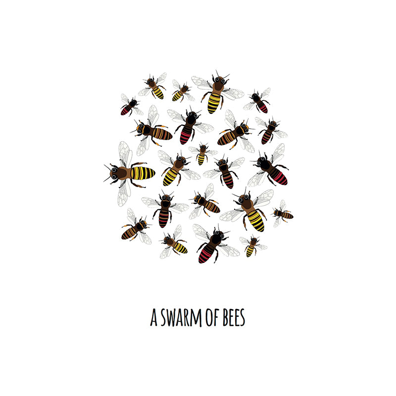 A Swarm of Bees Art Print