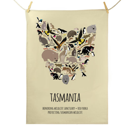 Bonorong Tasmania Tea Towel