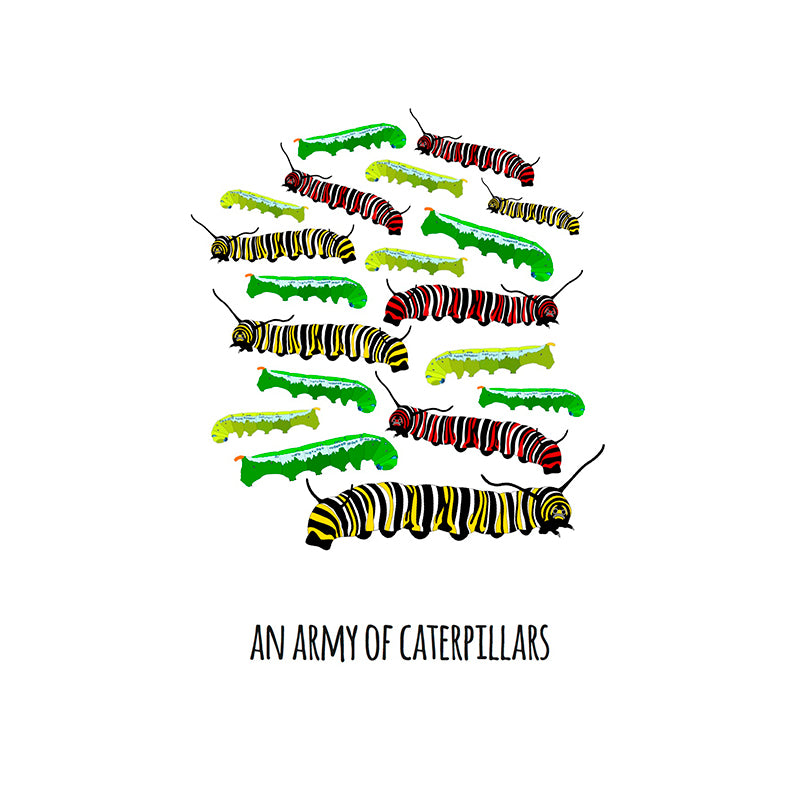 An Army of Caterpillars Art Print