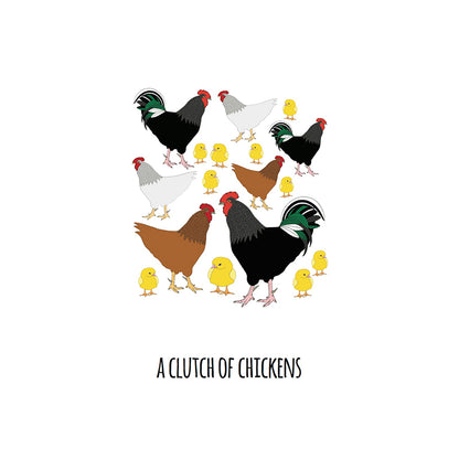 A Clutch of Chickens Art Print