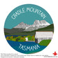 Cradle Mountain Sticker (Red Parka)