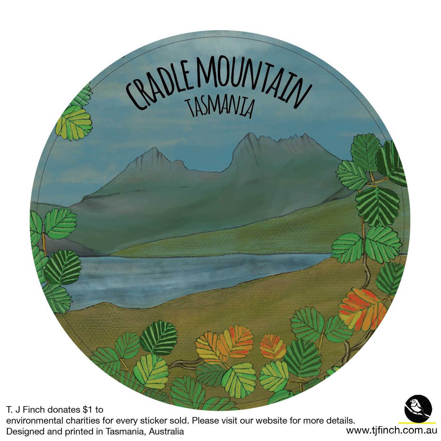Cradle Mountain Sticker (TJF)