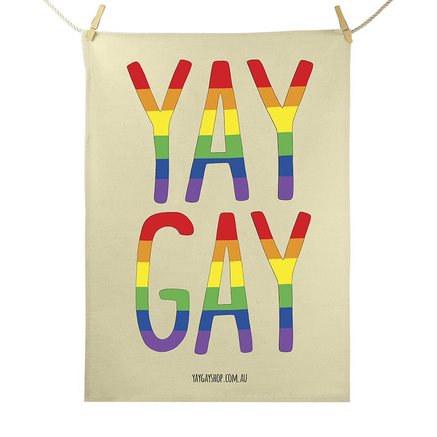 Yay Gay Tea Towel
