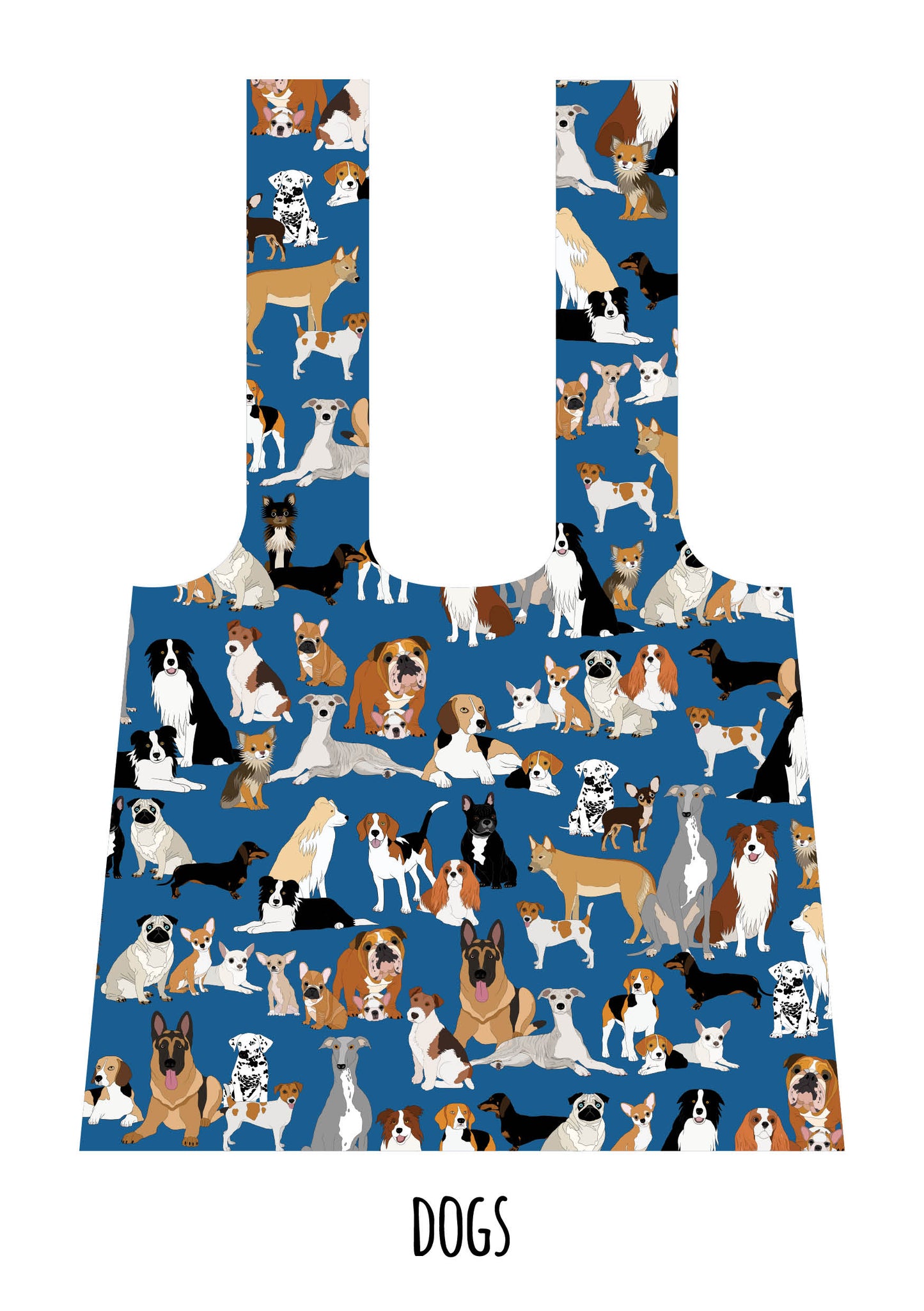 Dogs RPET shopping bag