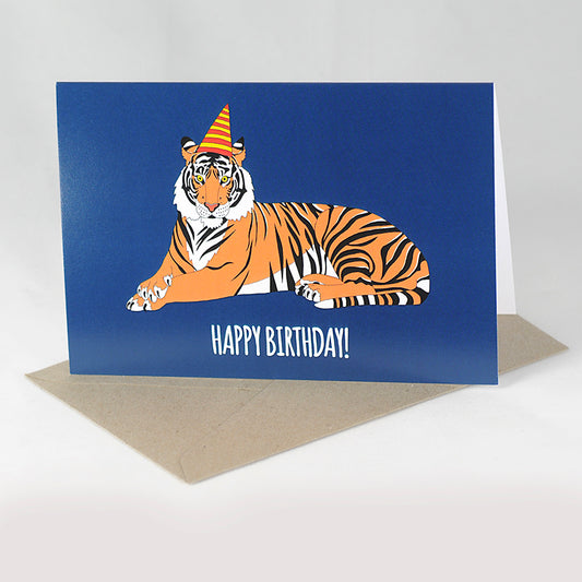 Tiger Birthday Card Card