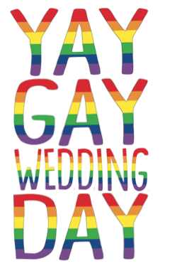 Yay Gay Wedding Day Card