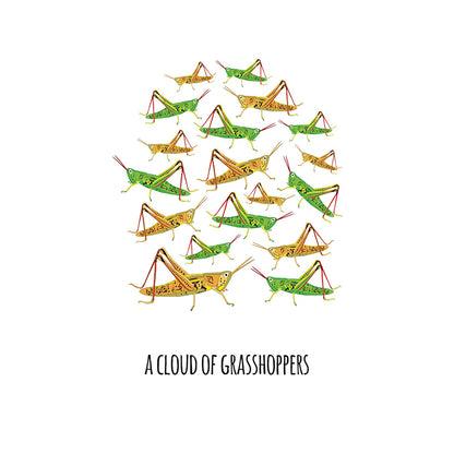 A Cloud of Grasshoppers Art Print